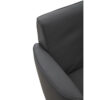 Wester Grey Leather Effect Swivel Chair