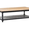 Kensington Townhouse Grey Wash and  Antique Black Rectangular Coffee Table