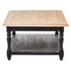 Kensington Townhouse Grey Wash and  Antique Black Rectangular Coffee Table