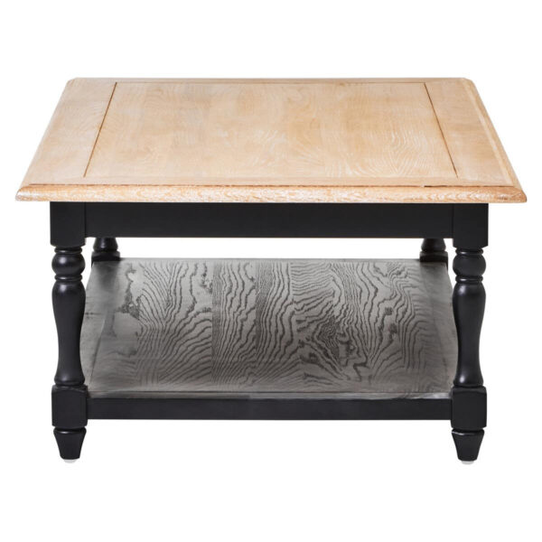 Kensington Townhouse Grey Wash and  Antique Black Rectangular Coffee Table