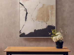 Kensington Townhouse Grey Wash and  Antique Black Rectangular Coffee Table