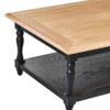 Kensington Townhouse Grey Wash and  Antique Black Rectangular Coffee Table