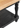 Kensington Townhouse Grey Wash and  Antique Black Rectangular Coffee Table