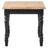 Kensington Townhouse Grey Wash and Antique Black Square Side Table