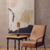 Kensington Townhouse Grey Wash and Antique Black Square Side Table