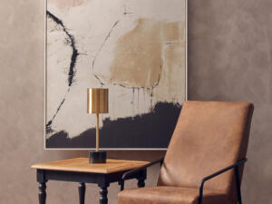 Kensington Townhouse Grey Wash and Antique Black Square Side Table