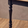 Kensington Townhouse Grey Wash and Antique Black Square Side Table