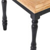 Kensington Townhouse Grey Wash and Antique Black Square Side Table