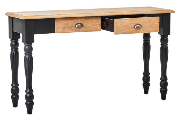 Kensington Townhouse Grey Wash and Antique Black Console Table