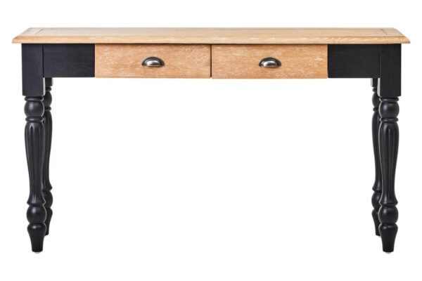 Kensington Townhouse Grey Wash and Antique Black Console Table