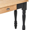 Kensington Townhouse Grey Wash and Antique Black Console Table