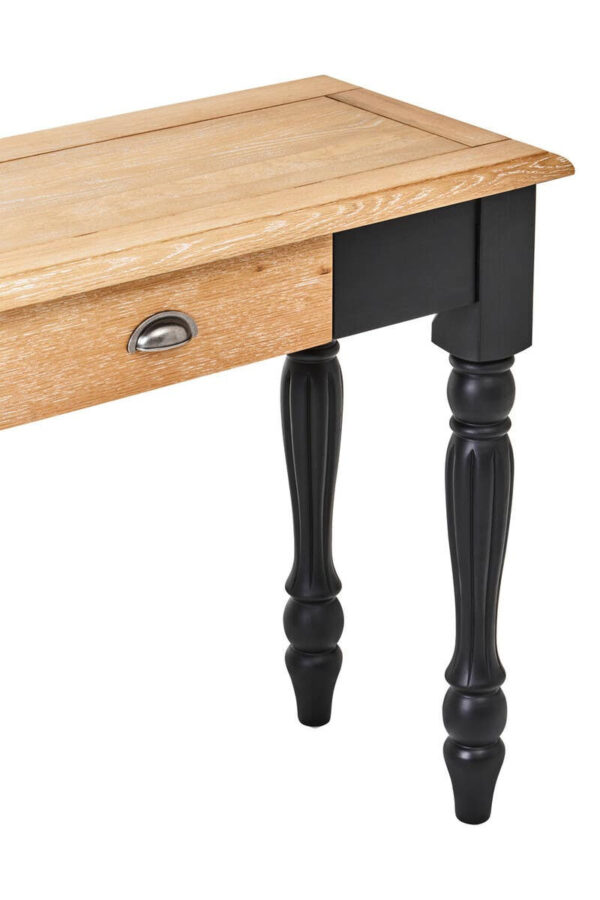 Kensington Townhouse Grey Wash and Antique Black Console Table