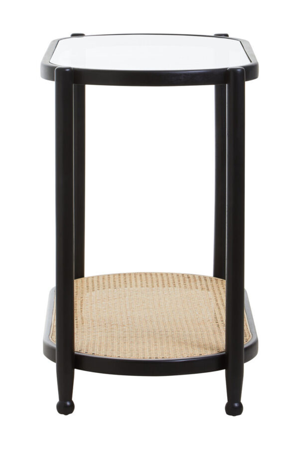 Cebu Rattan and Glass 2 Tier Console Table