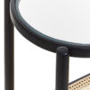 Cebu Rattan and Glass 2 Tier Console Table