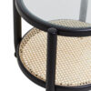 Cebu Rattan and Glass Side Table