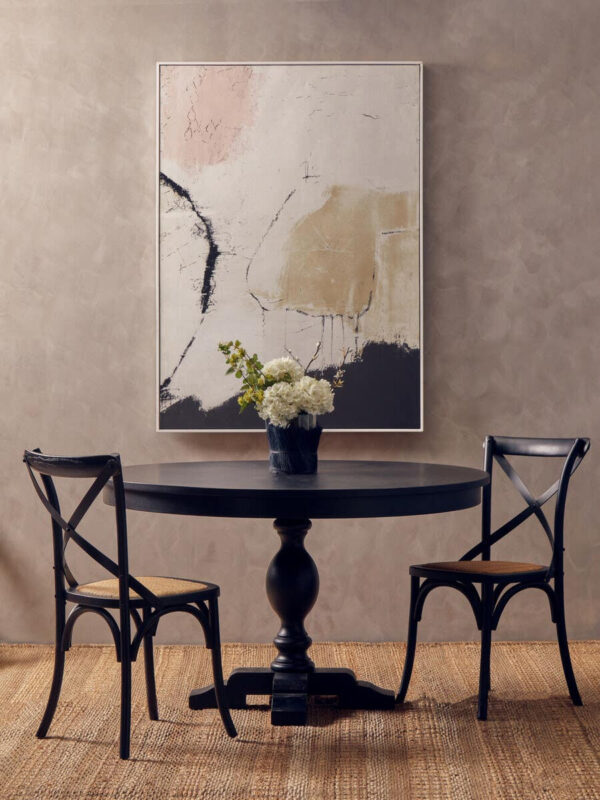 Lyon Oak Wood Round Dining Table