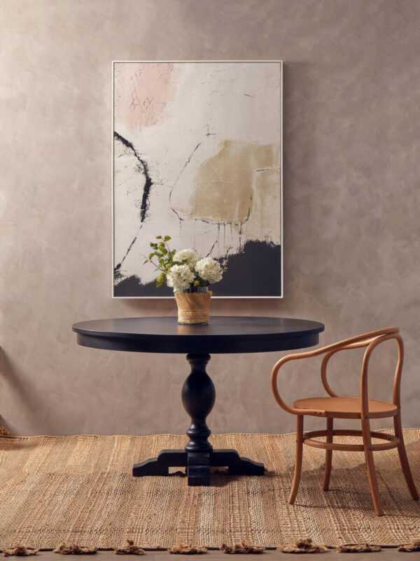 Lyon Oak Wood Round Dining Table