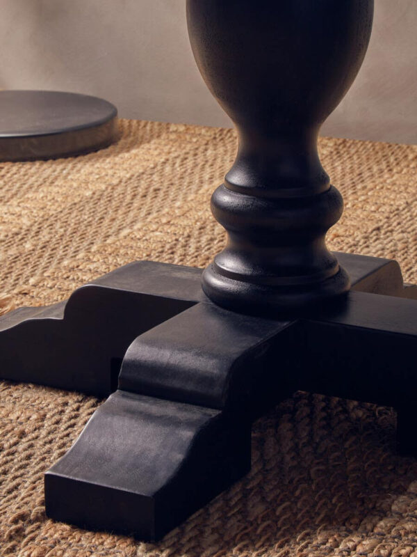 Lyon Oak Wood Round Dining Table