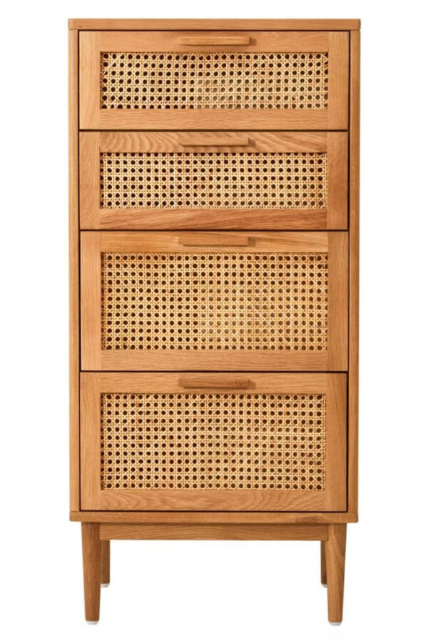 5528692_-_web_size__28894.1754522590.jpg Lyon Rattan and Oak Wood Chest of Four Drawers