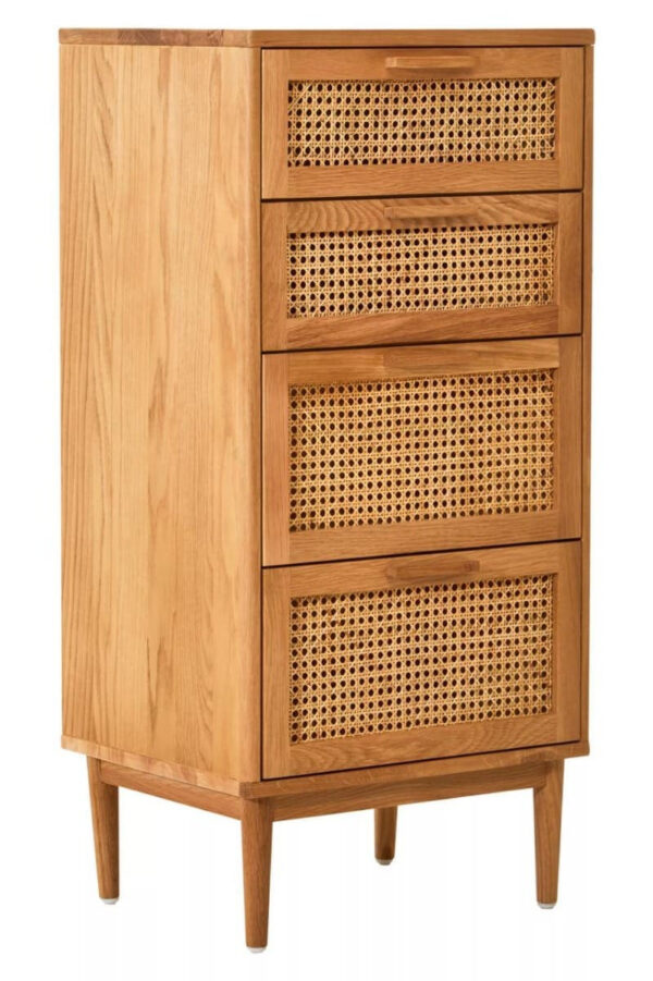 5528692_01_-_web_size__34805.1754522590.jpg Lyon Rattan and Oak Wood Chest of Four Drawers