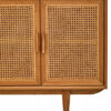 Lyon Rattan and Oak Wood 4 Door Sideboard