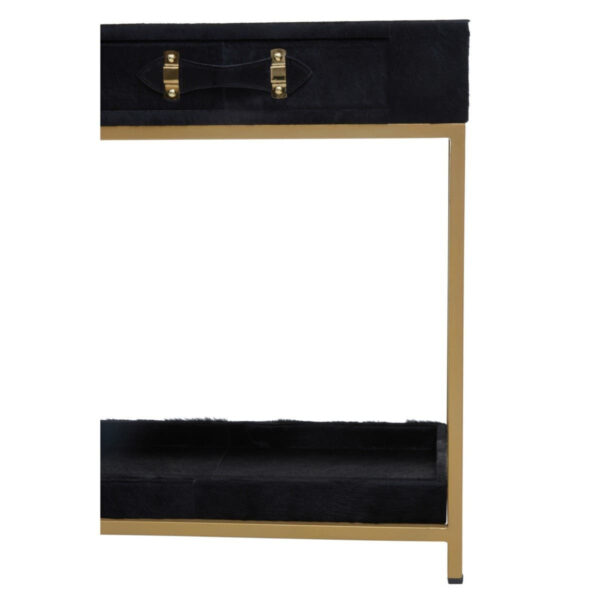 5528995_mac_01__23234.1773229820.jpg Kensington Townhouse Gold and Black Hair on Leather Two Drawer Console Table