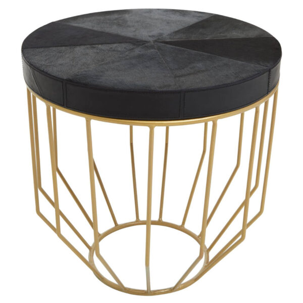 5528998_01__59333.1754524841.jpg Kensington Townhouse Hair on Leather Round Side Table