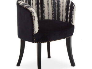 Cefena Black and White Chair