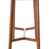 Myan Acacia Wood and White Marble Console Table