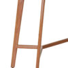Myan Acacia Wood and White Marble Console Table