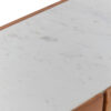Myan 3 Drawer Acacia Wood White Marble Sideboard