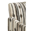 Cefena Black and White Ikat Design Accent Chair