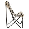 Cefena Black and White Kilim Pattern Butterfly Chair