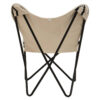 Cefena Black and White Kilim Pattern Butterfly Chair