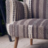 Cefena Grey And White Chair