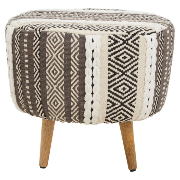 Cefena Grey And White Stool
