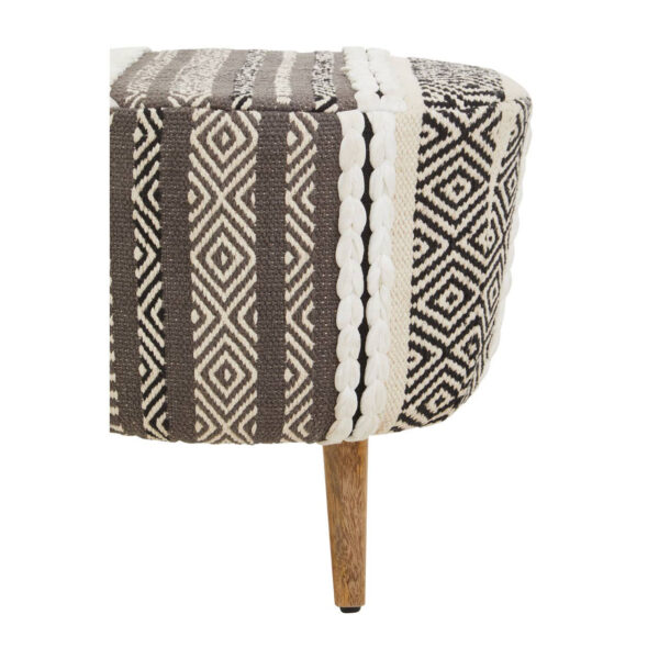 Cefena Grey And White Stool