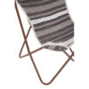 Cefena Grey And White Textured Butterfly Chair