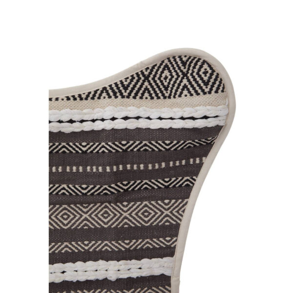Cefena Grey And White Textured Butterfly Chair