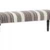 Cefena Grey And White Bench