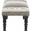 Cefena Grey And White Bench