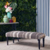 Cefena Grey And White Bench