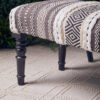 Cefena Grey And White Bench