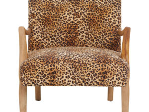 Cefena Leopard Print Chair