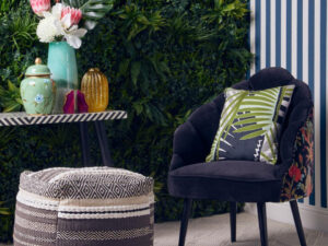 Cefena Peacock Design Scalloped Chair