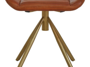Buffalo Tan Leather Footstool
