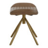 Buffalo Grey Leather Footstool