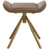 Buffalo Grey Leather Pouffe