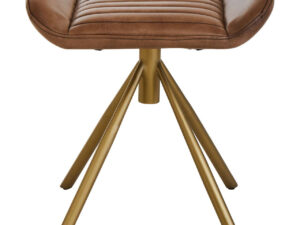 Buffalo Brown Leather Footstool