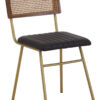 Buffalo Black Leather Dining Chair